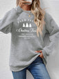 Graphic Round Neck Dropped Shoulder Sweatshirt